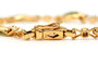 Bracelet Bracelet contemporain en or jaune 18 carats serti d’émeraudes et diamants 58 Facettes B727