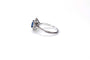 Bague 54 Bague marguerite entourage en or blanc 18K avec saphir et diamants 58 Facettes BAG.MARGT.S.ARC-FA.64