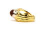 Bague 53 Bague contemporaine sertie d’une citrine en or jaune et blanc 18 carats 58 Facettes 22699