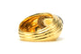 Bague 53 Bague contemporaine sertie d’une citrine en or jaune et blanc 18 carats 58 Facettes 22699