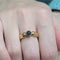 Bague 53 Bague - Saphir bleu en or jaune 18k 58 Facettes S41