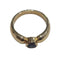 Bague 53 Bague - Saphir bleu en or jaune 18k 58 Facettes S41