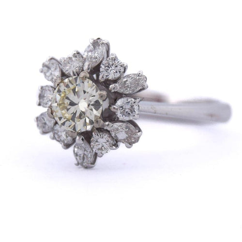 Bague 50 Bague vintage - Bague en or 18 ct et diamants 58 Facettes AN523 (00019)