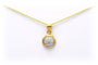 Pendentif Pendentif contemporain en or jaune 18 carats et diamants 58 Facettes 22913