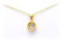 Pendentif Pendentif contemporain en or jaune 18 carats et diamants 58 Facettes 22913