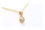 Pendentif Pendentif contemporain en or jaune 18 carats serti de diamants taille brillant 58 Facettes 22913