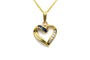 Pendentif Pendentif contemporain en or jaune 18 carats serti de saphirs et diamants 58 Facettes 22985