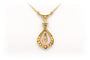 Collier Art nouveau - Collier en or jaune 18 carats et perles 58 Facettes B291