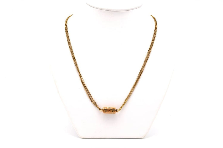 Collier Collier Napoléon III en or jaune 18 carats et diamants taille rose 58 Facettes B485
