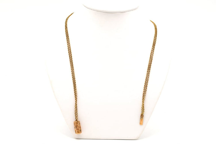 Collier Collier Napoléon III en or jaune 18 carats et diamants taille rose 58 Facettes B485