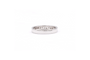 Bague 54 Alliance demi-américaine en or blanc 18 carats sertie de diamants princesse 58 Facettes 19364