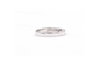 Bague 54 Alliance demi-américaine en or blanc 18 carats sertie de diamants princesse 58 Facettes 19364