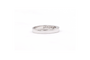 Bague 54 Alliance demi-américaine en or blanc 18 carats sertie de diamants princesse 58 Facettes 19364