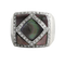 Bague en or blanc, nacre noire et diamants