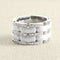 Bague 54 CHANEL Ultra - Bague grand modèle en or blanc, céramique et diamants 58 Facettes OC-61E00516