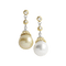 Boucles d'oreilles Buccellati - Boucles d'oreilles en or jaune et blanc, perles et diamants 58 Facettes OC-66300086