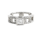 Bague 53 Bague en or blanc et diamants 58 Facettes 61E00051