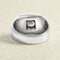 Bague 54 Chevalière jonc en or blanc 18 carats et diamant naturel 58 Facettes 61000370