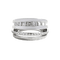 Bague 52 Bague structurée en or blanc et diamants baguette 58 Facettes 61E00432