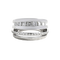 Bague structure en or blanc et diamants baguette