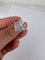 Bague Bague en or blanc 18 carats avec fleur solitaire en diamant 58 Facettes P756
