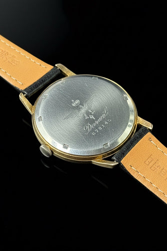 Montre Darwil - Montre-bracelet vintage boîtier doré, cadran blanc 58 Facettes