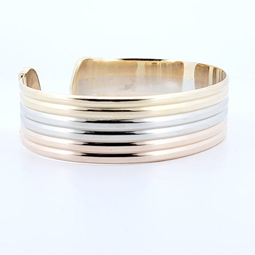 Bracelet Cartier - Bracelet jonc ouvert Double C en or jaune 18 carats 58 Facettes 73524