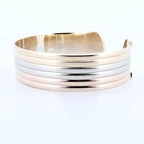 Bracelet Cartier - Bracelet jonc ouvert Double C en or jaune 18 carats 58 Facettes 73524