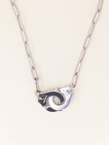 Collier DINH VAN Collier Menottes argent - très grand modèle 58 Facettes COLLIER