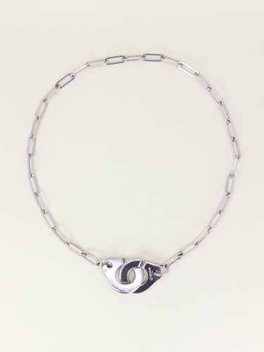 Collier DINH VAN Collier Menottes argent - très grand modèle 58 Facettes COLLIER