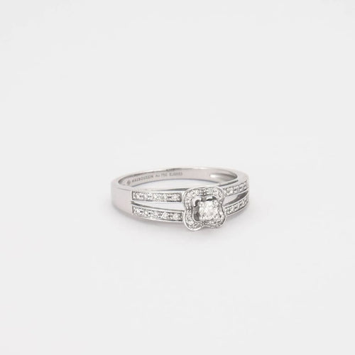 Bague 49 Mauboussin Chance of Love n°1 - Bague en or blanc 18 carats et diamants 58 Facettes LO0147878