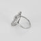 Bague 53.5 Bague Art déco en platine à motif géométrique et diamants 58 Facettes POI312-1