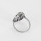 Bague 53.5 Bague Art déco en platine à motif géométrique et diamants 58 Facettes POI312-1