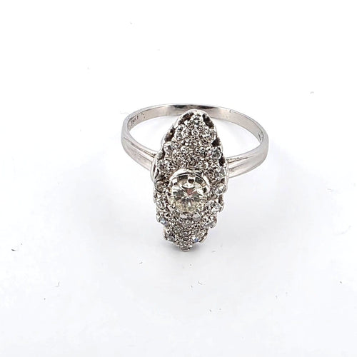 Bague 58 Bague en or blanc 18 kt avec diamants 58 Facettes 1831 G 161 25