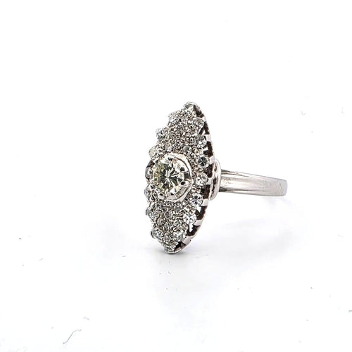 Bague 58 Bague en or blanc 18 kt avec diamants 58 Facettes 1831 G 161 25