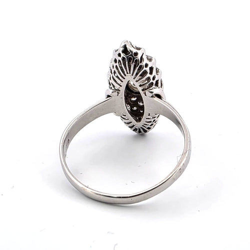 Bague 58 Bague en or blanc 18 kt avec diamants 58 Facettes 1831 G 161 25