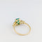 Bague 47 Bague en or jaune 18 carats avec émeraude et diamants 58 Facettes 32894