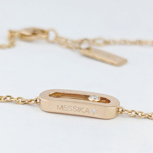 Bracelet Messika Move Classique - Bracelet en or rose et diamants 58 Facettes 32301