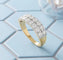Bague 55 Bague - Alliance en or deux tons 18 carats et diamants 58 Facettes 1770