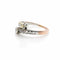 Bague 60 Bague toi et moi en or rose 18K, argent et diamants 58 Facettes Bague toi et moi en or argent et diamants