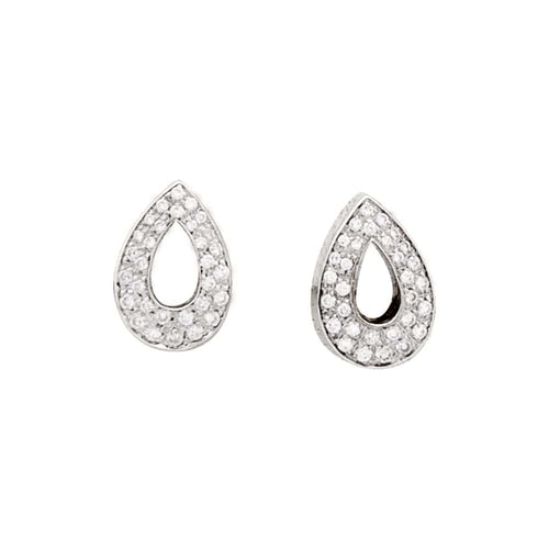Boucles d'oreilles Boucles d'oreilles Piaget, or blanc et diamants. 58 Facettes 35384