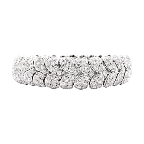 Bracelet Bracelet Arfan, or blanc et diamants. 58 Facettes 35401