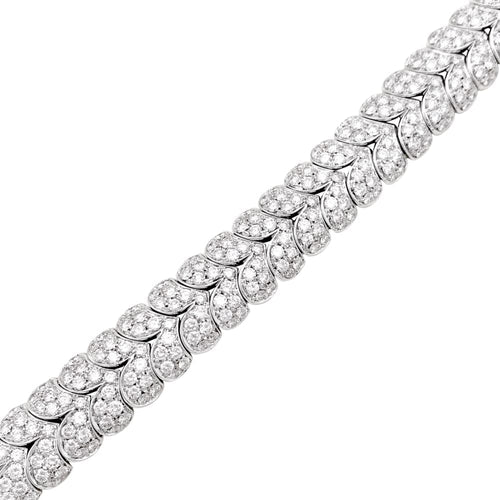Bracelet Bracelet Arfan, or blanc et diamants. 58 Facettes 35401