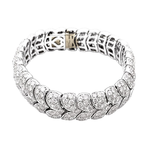 Bracelet Bracelet Arfan, or blanc et diamants. 58 Facettes 35401