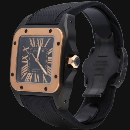 Montre Cartier Montre Santos 100 Xl Pvd 58 Facettes MT45684