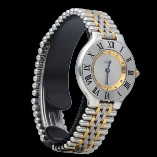 Montre Cartier Montre Must 21 Or Jaune 18K / Acier 58 Facettes MT45722