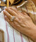 Bague 62 Bague ancienne ajourée en or jaune 18 carats, platine et diamants 58 Facettes ac12805
