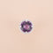 Bague 49 Bague cible en or gris et diamants avec améthyste 58 Facettes 794155