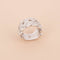 Bague 53 Bague bandeau ajourée en or blanc et diamants 58 Facettes 794120