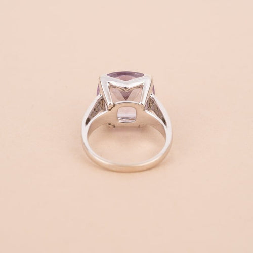 Bague 53 Mauboussin Gueule d’amour - Bague en or blanc 18 ct, diamants et quartz 58 Facettes 794152